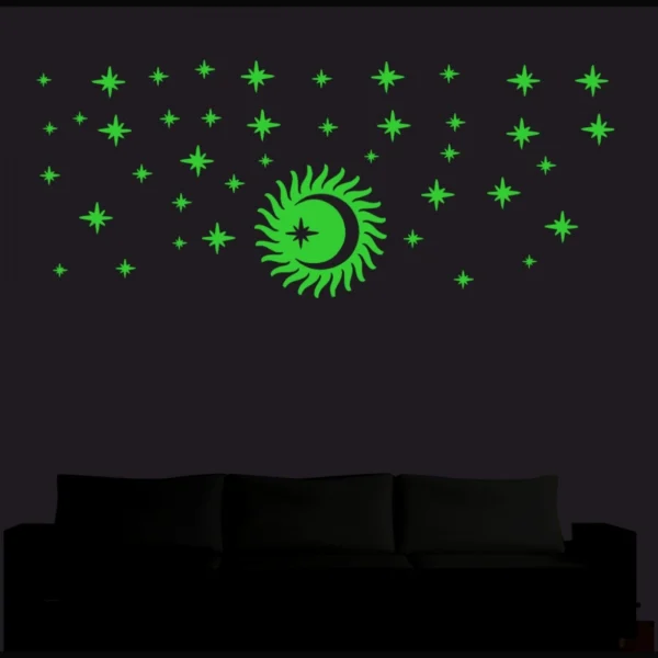 Green Decorative Radium Wall Sticker - Image 4