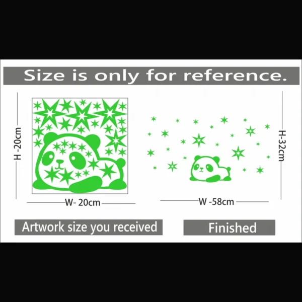 Green Radium Kids Room Decor Wall Sticker - Image 2