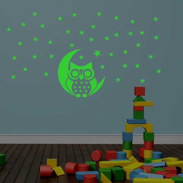 Green Kids Room Decor Radium Wall Sticker - Image 4