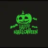 Green Happy Halloween Radium Wall Sticker