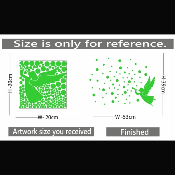 Green Decorative Radium Wall Sticker - Image 2