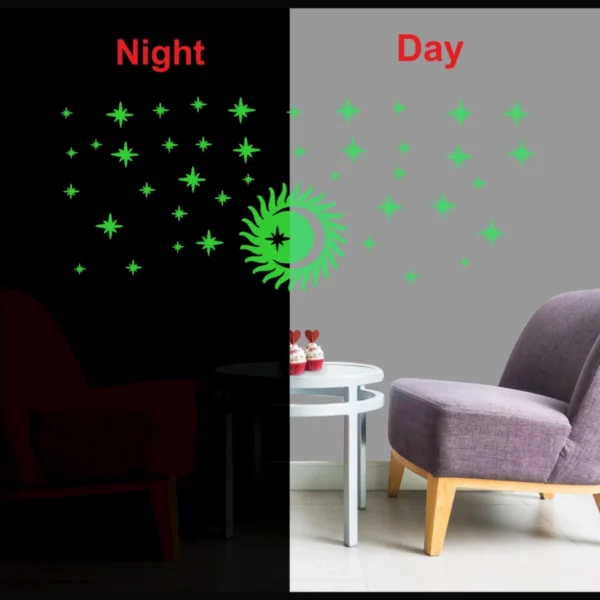 Green Decorative Radium Wall Sticker - Image 3