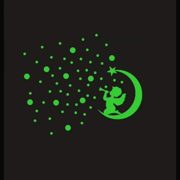 Green Decorative Radium Wall Sticker - Image 4