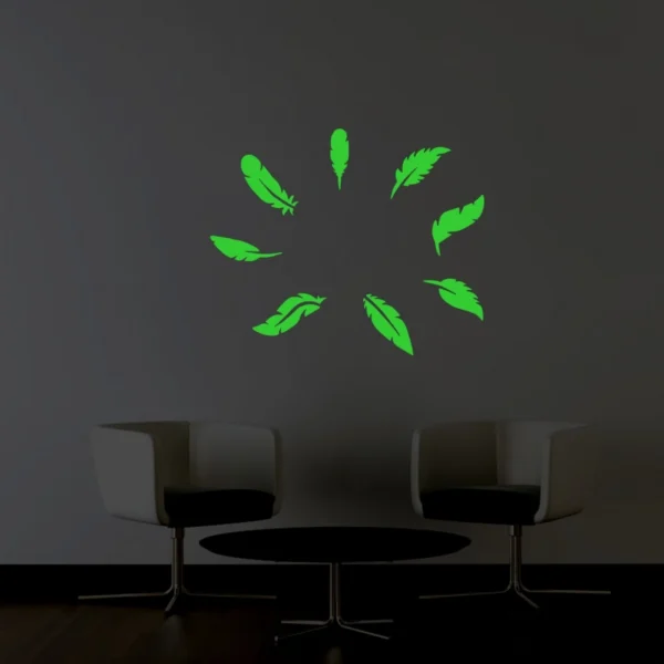 Green Leaf Radium Wall Sticker - Image 3