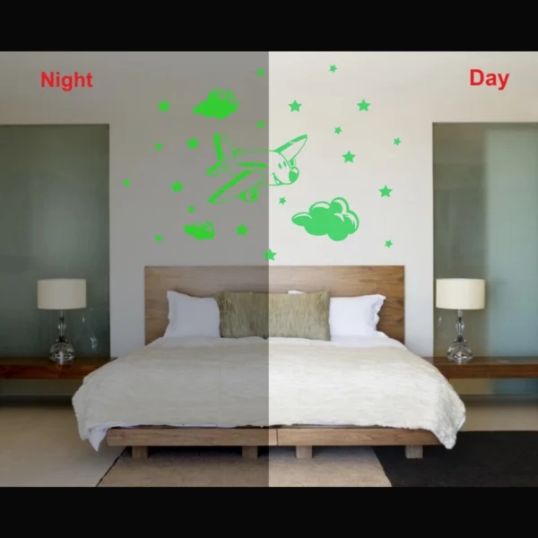 Green Kids Room Decor Radium Wall Sticker - Image 3