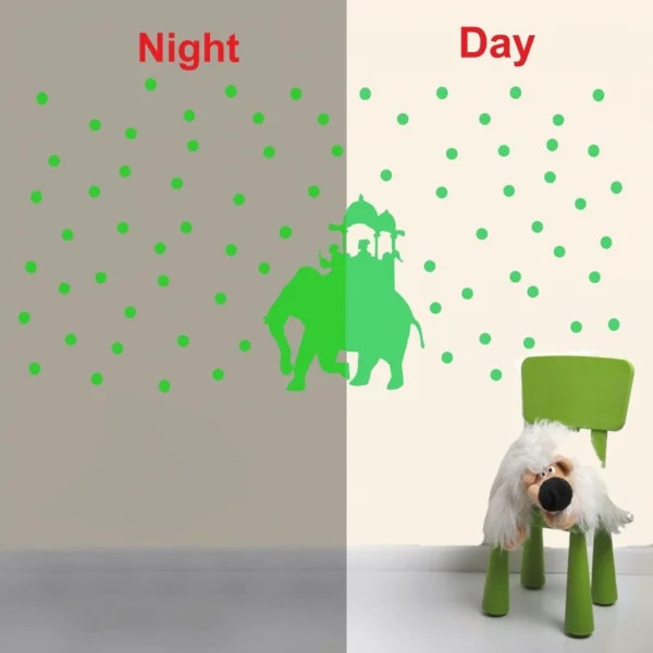 Green Kids Room Decor Radium Wall Sticker - Image 3