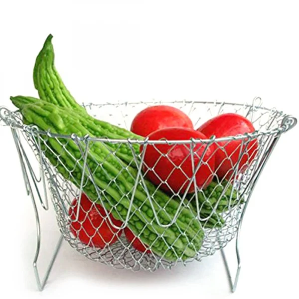 Foldable Strainer Chef Basket (Color: Assorted) - Image 5