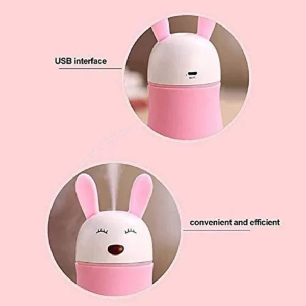 Lovely Rabbit Air Humidifier Usb Aroma Diffuse With Led Lamp - Image 3