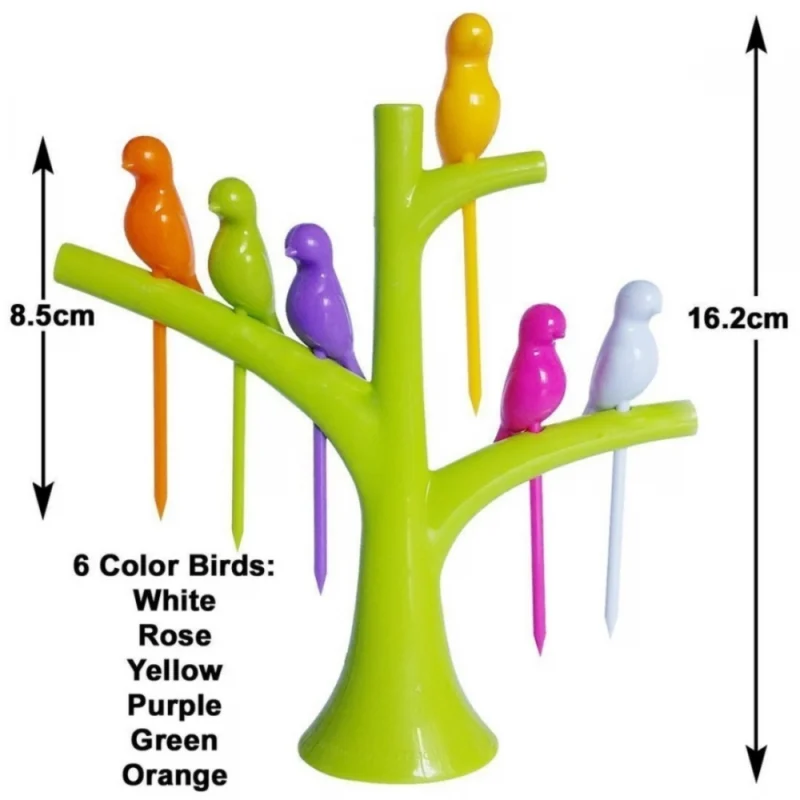 Alternative view of Pack Of_10 Bird Fork Dazzling Colors (Color: Assorted)