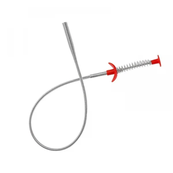Metal Wire Brush Hand Kitchen Sink Cleaning Hook Sewer Dredging Device Spring Pipe Hair Dredging Tool (Color: Assorted) - Image 6