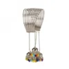 Stylish Oxidized Silver Bangle Bracelet With Hanging Jhumki (Color: Silver)