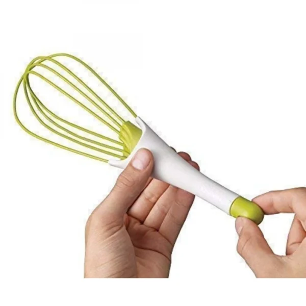 Pack Of_5 Fold Able Plastic Whisk Beater Hand Blender Mixer Froth Whisker Lassi Maker (Color:Assorted) - Image 5