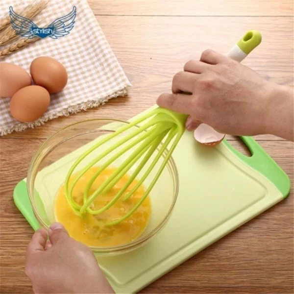 Pack Of_5 Fold Able Plastic Whisk Beater Hand Blender Mixer Froth Whisker Lassi Maker (Color:Assorted) - Image 3
