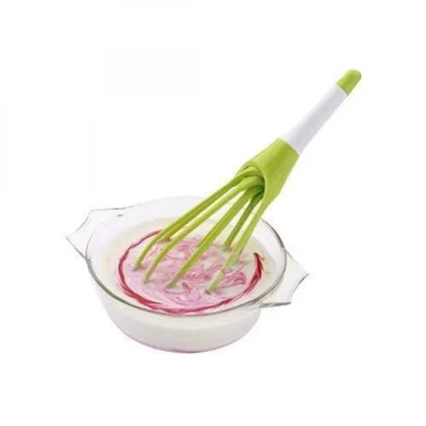 Pack Of_5 Fold Able Plastic Whisk Beater Hand Blender Mixer Froth Whisker Lassi Maker (Color:Assorted) - Image 6