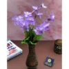 Artificial Flowers Bunch Bouquet Of Purple Blossoms For Home Decoration (Color: Purple, Material: Silk Polyester)