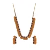 Women's Elegent Laxmi Coin Shape Jewellery Chowker Set (Blue, Free Size)