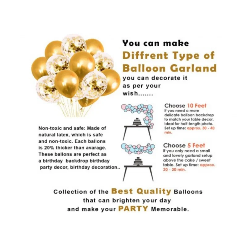 Alternative view of 2Nd Birthday Decoration Items For Boys Or Girls (Golden)