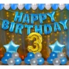 3Rd Birthday Decoration Items For Boys With Fairy Lights (Multicolor)