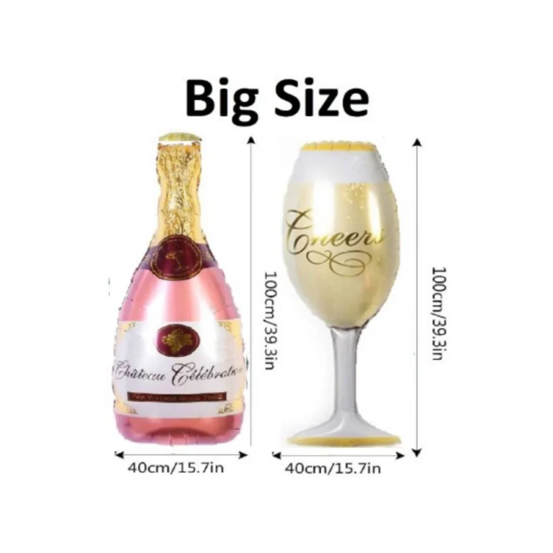 Alternative view of 21St Anniversary Rose Gold Foil Balloons With Happy Decoration Items Set (Rose Gold)