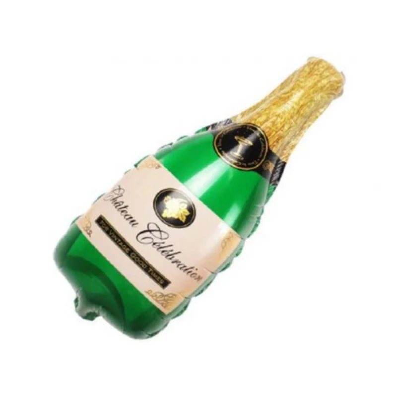 Alternative view of Happy Anniversary Alphabet Foil Balloon Combo With Bottle And Cheersglass Balloons (Multicolor)