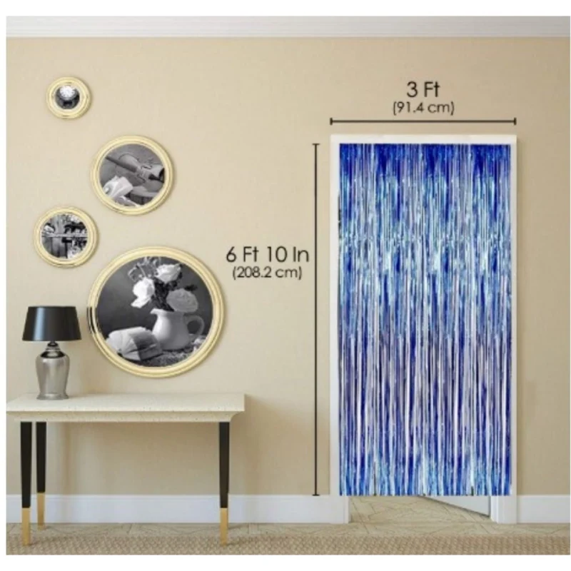 Alternative view of 2Nd Birthday Decoration Combo Of No 2 Foil Balloons, Banner, Balloons And Curtain (Multicolor)