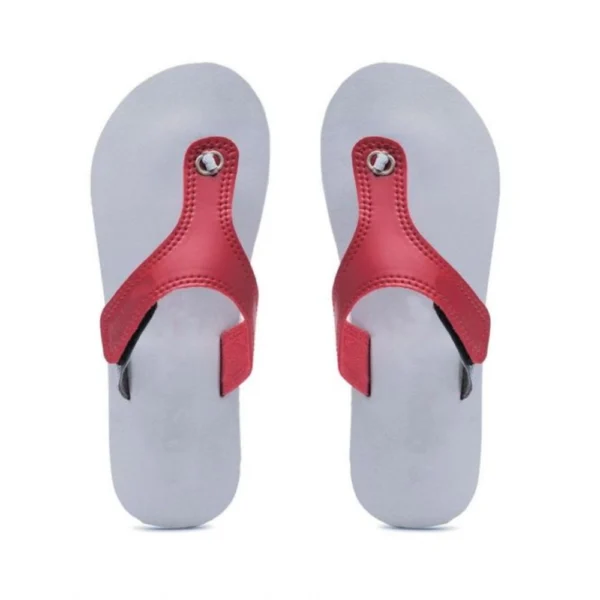 Unisex Rubber Lightweight T-Style Slippers (Maroon) - Image 2
