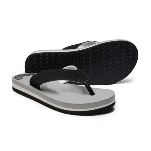 Unisex Rubber Men's Slippers for Ultimate Comfort (Grey) - Image 2