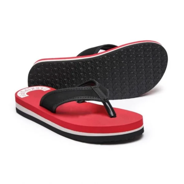 Unisex Rubber Lightweight and Soft Women Slippers for a Cozy Step (Red) - Image 3