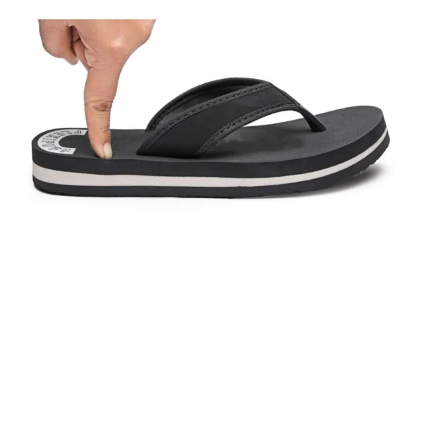 Unisex Rubber Lightweight and Soft Women Slippers for a Cozy Step (Black) - Image 3