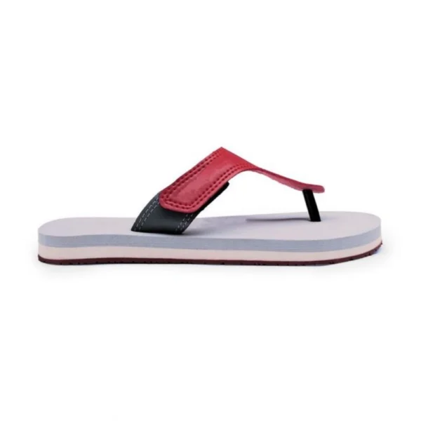 Unisex Rubber Lightweight T-Style Slippers (Maroon) - Image 5