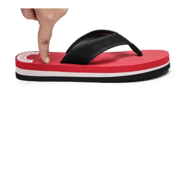 Unisex Rubber Lightweight and Soft Women Slippers for a Cozy Step (Red) - Image 2