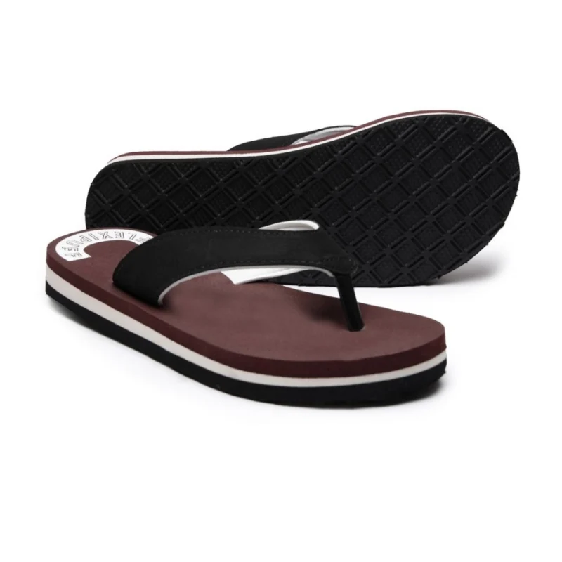 Alternative view of Unisex Rubber Men's Slippers for Ultimate Comfort (Maroon)
