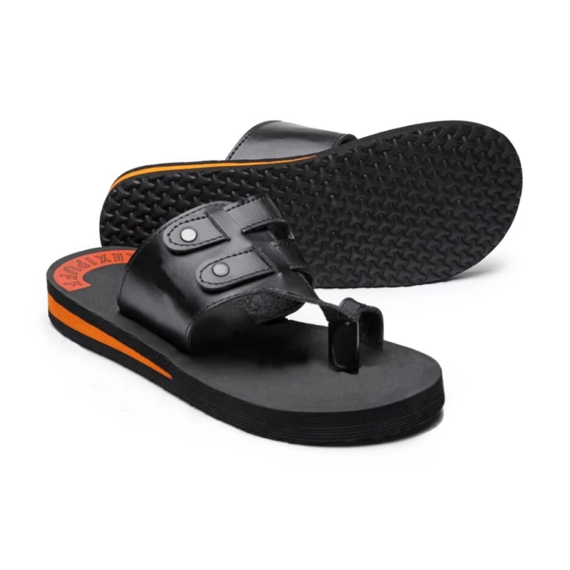 Alternative view of Generic Unisex Rubber Lightweight Slippers for Effortless Style (Black)