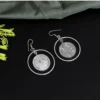 Women's Silver Color Oxidised Earrings