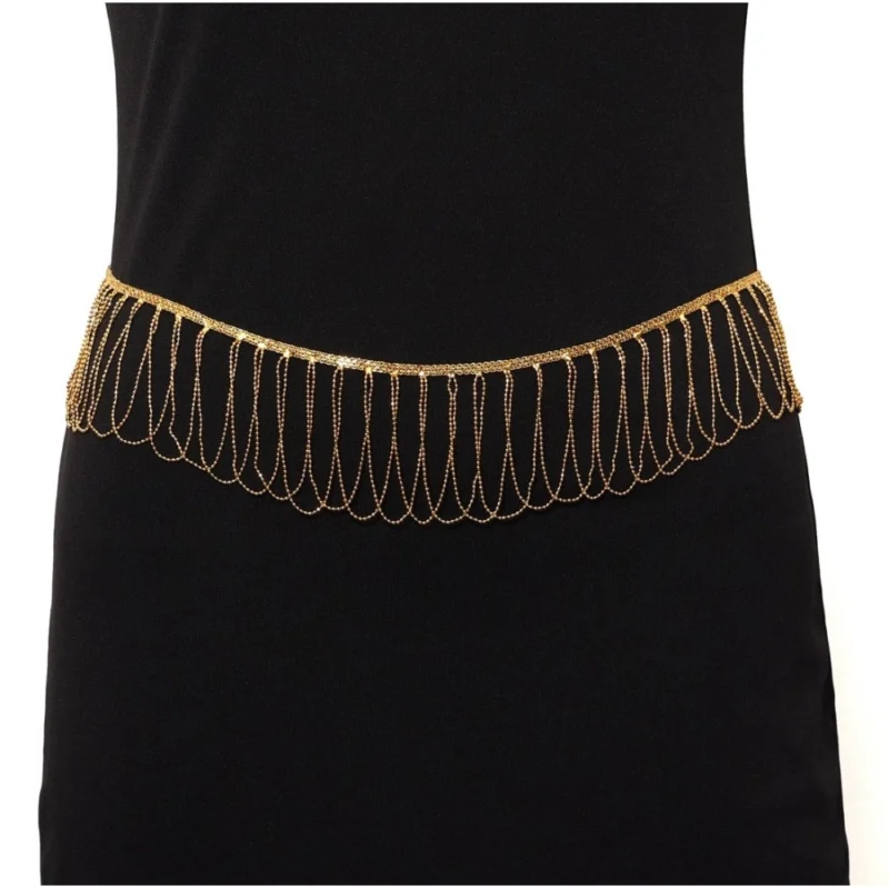 Alternative view of Women's Gold Plated Kamarband Waist Belt For Women//Girls Adjustable Chain
