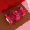 Women's Rani Color Floral Bangles Set: 2.4