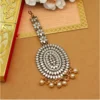 Women's Gold Color Mirror Work Maang Tikka