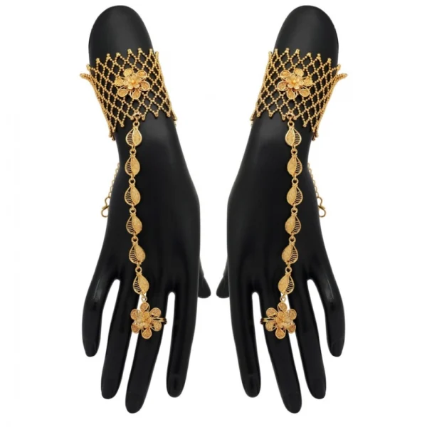 Women's Gold Plated Hathphool Adjustable Chain - Image 2