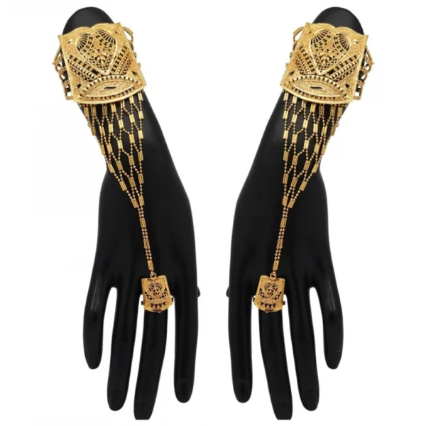 Women's Gold Plated Hathphool Adjustable Chain - Image 2