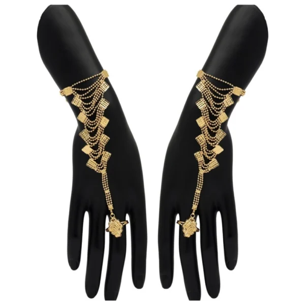 Women's Gold Plated Hathphool Adjustable Chain - Image 2