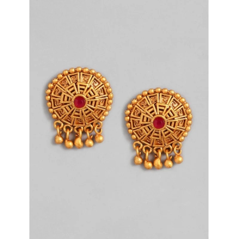 Alternative view of Women's Rose Gold Plated Alloy Necklace & Earings Set (Multicolor)