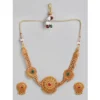 Women's Rose Gold Plated Alloy Necklace & Earings Set (Multicolor)