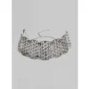 Women's Rose Gold Plated Alloy Choker (Silver)
