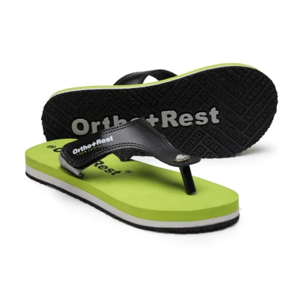 Unisex Rubber Comfortable Orthopedic Doctor Slipper and Flip Flops (Green) - Image 3