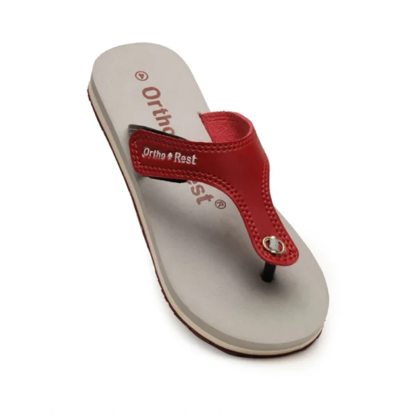 Unisex Rubber Comfortable Orthopedic Doctor Slipper and Flip Flops (Maroon) - Image 5