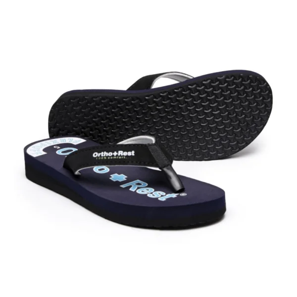 Unisex Rubber Comfortable Orthopedic Doctor Slipper and Flip Flops (Blue) - Image 3