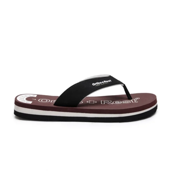 Unisex Rubber Comfortable Orthopedic Doctor Slipper and Flip Flops (Maroon) - Image 2