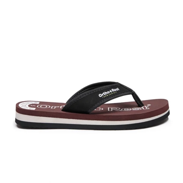 Unisex Rubber Comfortable Orthopedic Doctor Slipper and Flip Flops (Maroon) - Image 2