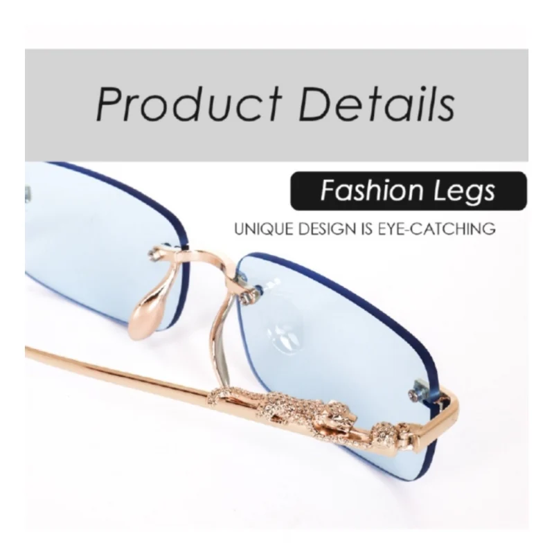 Alternative view of Classic Unisex UV400 Protection Sunglasses (Gold)