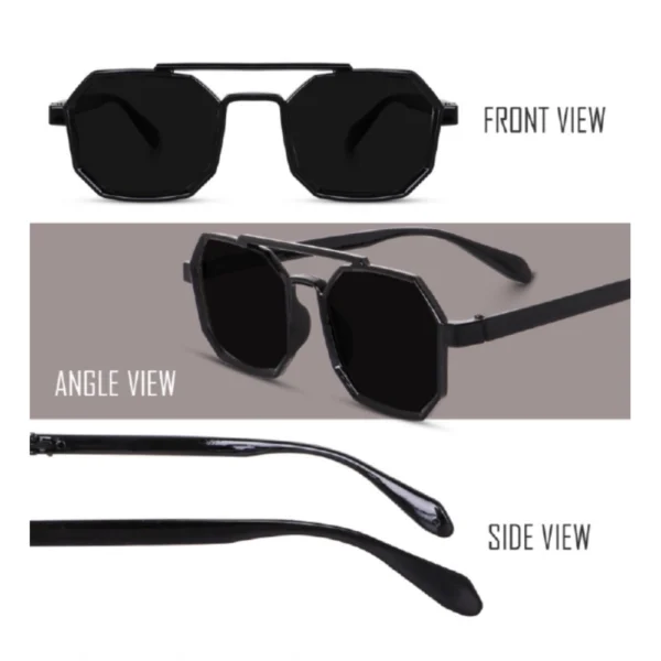 Pack Of 2 Classic Unisex UV400 Protection Sunglasses (MultiColor) - Image 2